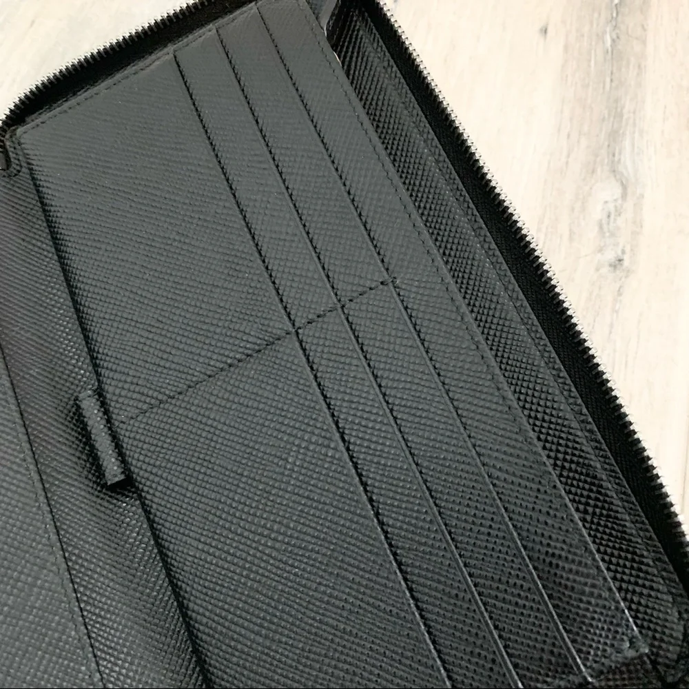 Prada Black Saffiano Leather XL Organizer Wallet - Picture 10 of 12